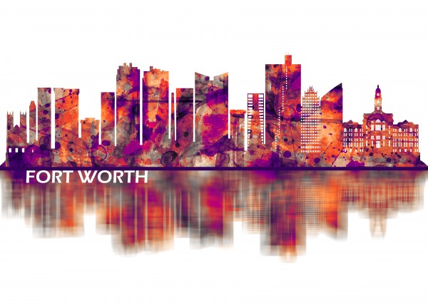 Fort Worth Texas Skyline Digital Download